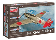 Load image into Gallery viewer, Minicraft Ki-61 Tony IJA with 2 Marking Options Model Kit, 1/144 Scale

