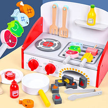 Load image into Gallery viewer, VOSAREA 1 Set Play Kitchen Accessories Kids Play Pots and Pans Playset Pretend Play Cooking Toys Cookware Utensils Cutting Food for Toddler Boys Girls
