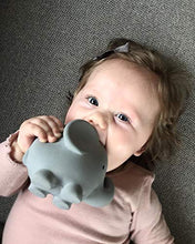 Load image into Gallery viewer, Tikiri My First Safari Elephant Natural Rubber Rattle (Gray)

