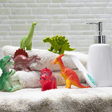 Load image into Gallery viewer, Prextex Dinosaur Baby Bath Toys 6 Piece Set for Baby and Toddler Bathtub Water Squirt Toys Dinosaur Party Favors
