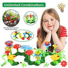 Load image into Gallery viewer, Toys for 3-7 Years Old Girls,Flower Garden Building Toys with Fairy Garden Miniatures,Building A Garden Toy Set for Toddlers,Preschool Educational Playset,Birthday GiftsKids
