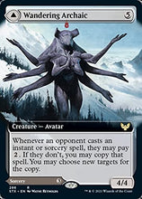 Load image into Gallery viewer, Magic: The Gathering - Wandering Archaic // Explore The Vastlands (286) - Extended Art - Foil - Strixhaven: School of Mages
