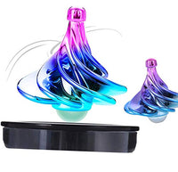 KIDDO KOO Tornado Spinning Tops - New Spinning top for Kids and Adults. A Great Decompression Toy forhome or The Office. Spins with Wind! Our Gyro Tops can Forever Spin (Aurora 2PK)