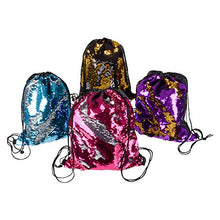 Load image into Gallery viewer, UPD Blue &amp; Silver Flip Sequin Backpack, 16 x 14/Small, Multicolor
