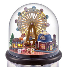 Load image into Gallery viewer, DIY Miniature Dollhouse Music Box Kit, Tiny House Building Kit Handcraft Houses Model with LED Lights Birthday Valentine&#39;s Day Gift(Ferris Wheel)
