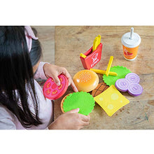 Load image into Gallery viewer, New Classic Toys Wooden Pretend Play Toy for Kids Fast Food Set Cooking Simulation Educational Toys and Color Perception Toy for Preschool Age Toddlers Boys Girls
