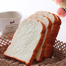 Load image into Gallery viewer, TEKEFT 3pcs Simulation toast PU soft toast film fake toast slices food model bakery props (yellow)
