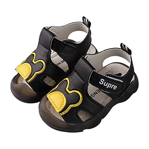 4-24Month Baby Girls Boys Sandals Rabbitshoes ,Toddlers Sandals Closed Toe Cartoon Soft Anti-Slip Rubber Summer Toddler Shoes