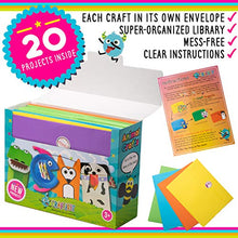 Load image into Gallery viewer, Craftikit  Arts and Crafts for Kids - 20 Award-Winning All-Inclusive Fun Toddler Craft Box for Kids - Organized Art Supplies for Kids Ages 3-8 - Animal-Themed Kids Craft Kits
