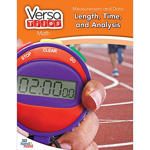 hand2mind VersaTiles Math Books Grade 1 (Measurement and Data: Length, Time, and Analysis)