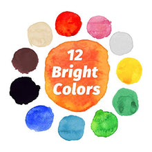 Load image into Gallery viewer, Finger Paint for Toddlers Non-Toxic Washable, 12 Bright Colors Painting for Kids DIY Crafts Painting, School Painting Supplies, Gifts for Kids (12x35ml)
