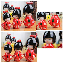 Load image into Gallery viewer, Goddness Bar 3PCS Japanese Geisha Doll Sushi Restaurant Decoration Ornaments Craft Gift Japanese Puppet Doll Kimono Doll Playsets for Girl(Peach)
