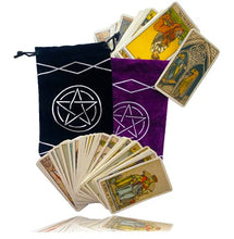 Load image into Gallery viewer, Maeaola Tarot Bag, Rune bag, Black Cloth Purse, Gift for Tarot (6 X 9 inches,One Piece)
