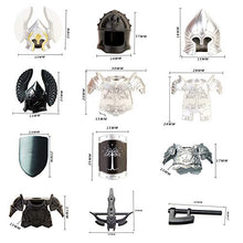 Load image into Gallery viewer, Goshfun 82Pcs Medieval Ancient Rome Egypt Style Figure Weapon Shield Helmet Armor Set, Small Particle Building Block Toy Kit
