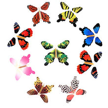 Load image into Gallery viewer, iDIMSON Magic Flying Butterfly Rubber Band Powered Wind up Butterfly Toy in Book or Card for Surprise Gift or Party Playing (9pcs)
