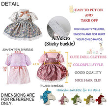 Load image into Gallery viewer, 22 Pcs Girl Doll Clothes and Accessories for Alive Baby Doll Baby Bitty Doll Girl, Fits 13 14 15 16 Inch Girl Dolls - Include 12 Dress 5 Underwear 5 Doll Unnicorn Hairpin for Girls Xmas Gift
