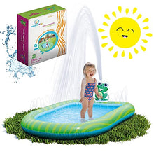 Load image into Gallery viewer, Splashin&#39;kids 3 in 1 Inflatable Sprinkler Pool Kiddie Pool Kids Pool Toddlers Wading Swimming Outdoor Play Mat Splash Pad 9 Months and up Boys Girls Large (Small and Large Size)
