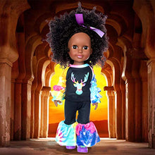Load image into Gallery viewer, One-Piece 14.5 inch Black Girl African-American Washable Realistic Silicone Baby Doll with 2sets Clothes and One-Pair Shoes
