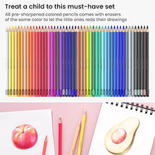 Load image into Gallery viewer, Arteza Kids Erasable Colored Pencils, Set of 48, Triangular Pencil Crayons, Pre-Sharpened, Art Supplies for School, Home, Doodling, and Drawing
