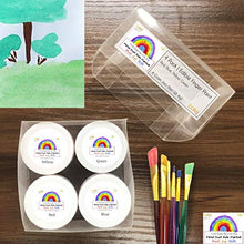 Load image into Gallery viewer, Bakell Edible Paint for Kids &amp; Toddlers (4 Pack Edible Paint Set w/ Paint Brushes) Kosher Certified | 100% Edible Paint for Kids, 3+ | Vegan, Gluten Free, Nut Free, Dairy Free, Non-GMO Kids Paint
