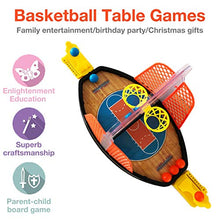 Load image into Gallery viewer, Basketball Shooting Game, 2-Player Finger Shoot Desktop Table Basketball Games Classic Arcade Games Basketball Hoop Set Reduce Stress Fun Sports Activity Toy for Adults Kids Family

