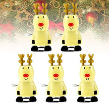 Load image into Gallery viewer, TOYANDONA 5pcs Christmas Wind Up Toys Reindeer Wind up Stocking Stuffers Christmas Party Favors for Kids
