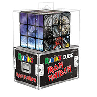 Iron Maiden Rubik's Cube | Collectible Puzzle Cube Featuring Eddie on Album Cover Art - Number O The Beast, Powerslave, Somewhere in Time | Officially Licensed 3x3x3 Rubiks Cube