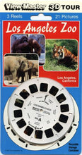 Load image into Gallery viewer, ViewMaster - Los Angeles Zoo- Sold on location as souvenirs of our trip - 3 Reels on Card- NEW
