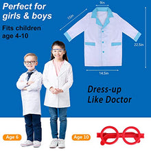 Load image into Gallery viewer, GINMIC Toy Doctor Kit for Kids, 22 Pieces Toddlers Pretend Play Doctor Set with Roleplay Doctor Costume and Extra Large Medical Backpack, Medical Dr Kits for Boys Girls Age 3 4 5 6 7 Years Old Gift
