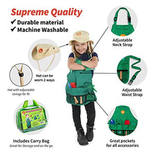Load image into Gallery viewer, Born Toys Dress up Trunk Set with Gardening Set, Construction Worker Costume,Chef Costume and Additional Garden Deluxe Set
