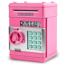 Load image into Gallery viewer, AFFIMS Electronic Piggy Bank, Birthday Toys Gifts for 4 5 6 7 8 9 10 Year Old Boys Girls, Electronic Real Money Coin ATM Machine, Large Saving Bank Safe Lock Box, Kids Kawaii Cute Stuff (RED) (Pink)
