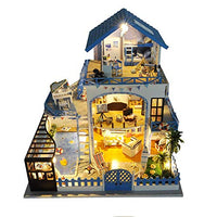 SOSAWEI DIY Dollhouse Wooden Mini Handmade Kit for Girls Cabin Fairy Tale Home Decoration House,Creative Birthday/Christmas.