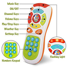 Load image into Gallery viewer, My Remote, My Program  Baby Remote Control Toy for 6 Months Old and Up  20 Unique Learning Remote Buttons, Plays Baby Music Tunes, Flashing Lights, BPA Free and More
