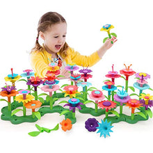 Load image into Gallery viewer, GEMEM Flower Garden Building Toys 148 Pieces Plastic Clay Flowers Kit Stem Toy for Preschool boy and Girl Birthday for Kids Ages 3 4 5 6 7 Years Old
