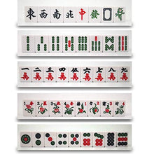Load image into Gallery viewer, ZCX 144 PCS Travel Mahjong Gift Bag Box Dice Portable Chinese Digital Sculpture Plastic Multiplayer Entertainment Family Leisure Gathering Mahjong (Color : Aluminum Alloy Box, Size : 403121mm)
