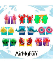 Load image into Gallery viewer, AirMyFun Unisex Inflatable Armbands Youth, Multi-Colour, Single
