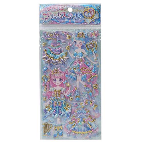 metamorphic Princess Girl sticker / Mermaid Princess Girl for girls