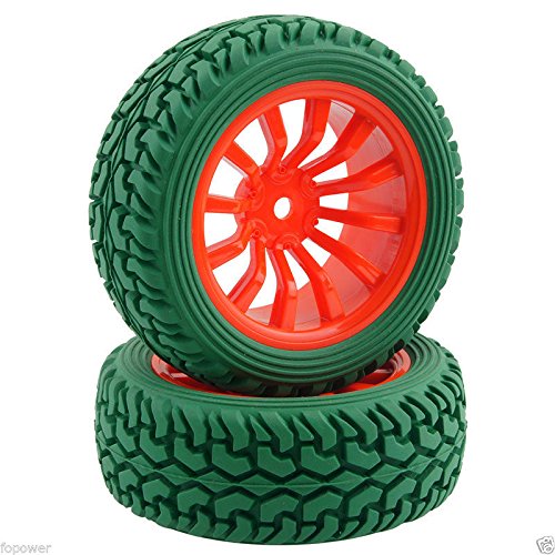 RC 714-8019G Rally Tires & Wheel Rims Offset:6mm For HSP 1:10 On-Road Rally Car