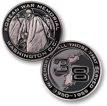 Load image into Gallery viewer, Korean War Memorial Washington DC in Memory of All Those That Served 1950-1955 Challenge Coin
