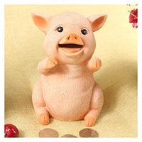 HUANSUN New Cute Pig Hucha Coin Coin Collection Box, Children's Birthday Gifts Home Decoration Accessories Piggy Bank Money Box,C