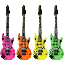 Load image into Gallery viewer, Spinbit Inflatable Guitar Blow Up Fancy Dress Rock Party Disco Musical Prop Accessories Pack of 4

