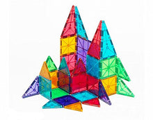 Load image into Gallery viewer, Magna-Tiles 32-Piece Clear Colors Set, The Original, Award-Winning Magnetic Building Tiles for Kids, Creativity and Educational Building Toys for Children, STEM Approved

