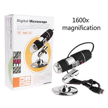 Load image into Gallery viewer, Sara-u 1600X Microscope 8 LED USB Digital Handheld Magnifier Endoscope Camera
