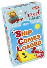 Load image into Gallery viewer, Tactic 56021 Ship Comes Loaded Take Anywhere Travel Game with No Board | Choose a Letter, Make Your List | Unique Words Score | Family Fun | 2+ Players Age 8+, Multi
