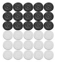 22mm Plastic Black White Backgammon and Checkers Chips Pieces Replacement Ridged Game Chips Travel Backgammon