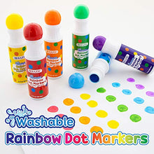 Load image into Gallery viewer, BAZIC Washable Dot Markers, 6 Colors Paint Marker, Non Toxic Water-Based Bingo Daubers, Christmas Gift for Kid (6/Pack), 1-Pack
