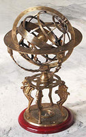 Mahira Nautical Antique Finish Solid Brass Zodiac Globe Sphere Armillary 43 cm/Compass A
