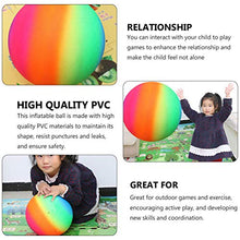 Load image into Gallery viewer, BESPORTBLE 3pcs Jumbo Large Rainbow PVC Playground Balls for Kids Sports Games Kickballs Handballs Inflatable Dodgeballs for Kids Adult Indoor Outdoor Sport Game (22cm)
