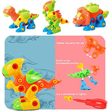 Load image into Gallery viewer, Take Apart Dinosaur Toys for Girls and Boys- Dinosaur Building Blocks Preschool Learning Toys for Kids 3 4 5 6 7 Year Old - STEM Building Toys Birthday Gifts for Year Old Boys Girls

