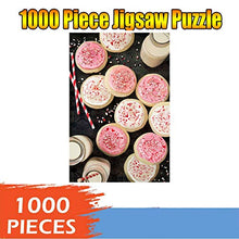 Load image into Gallery viewer, iYBWZH Jigsaw Puzzle 1000 Pieces for Adults, Large Puzzle Country Scenery, Funny Family Games DIY Home Decoration - Cream Rose Cake
